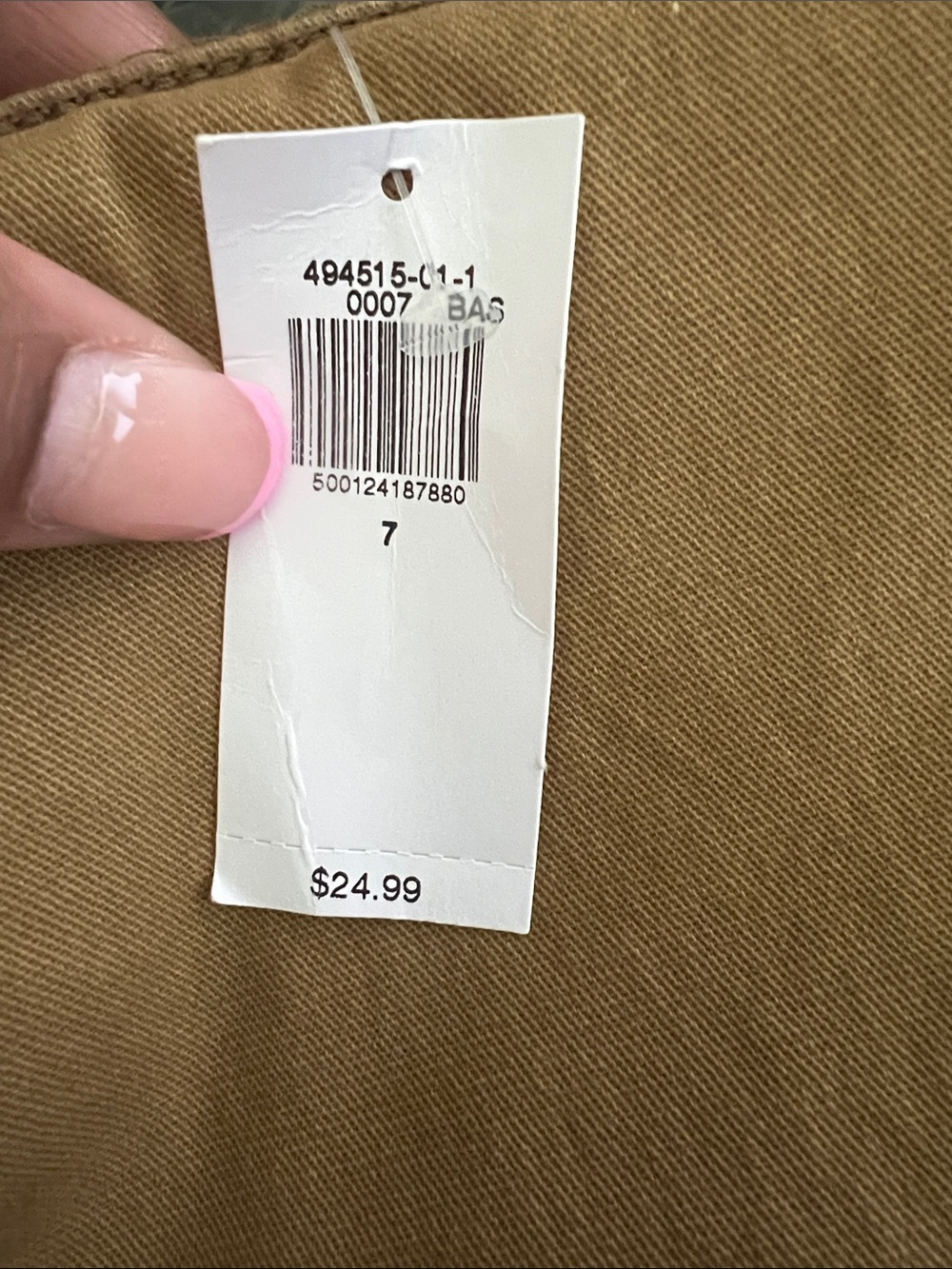 Old Navy Boys Tan Straight-Leg Chinos - Picture 3 of 3